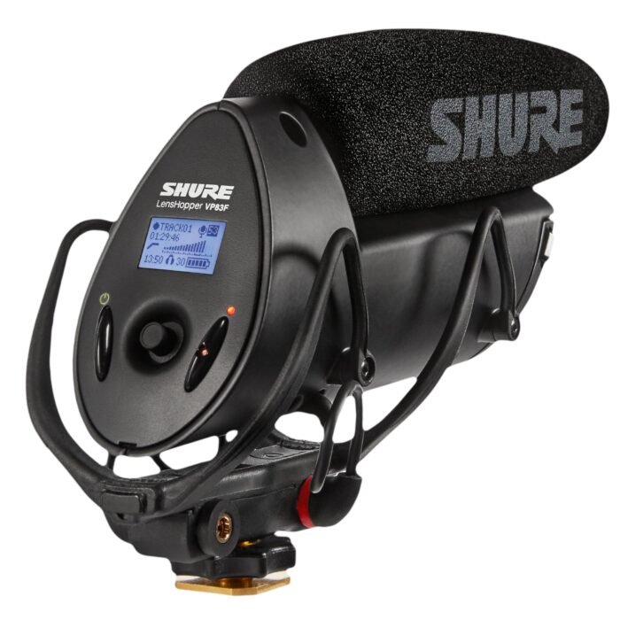 Shure VP83F Lenshopper : Micro monté sur appareil photo avec enregistreur sur mémoire flash