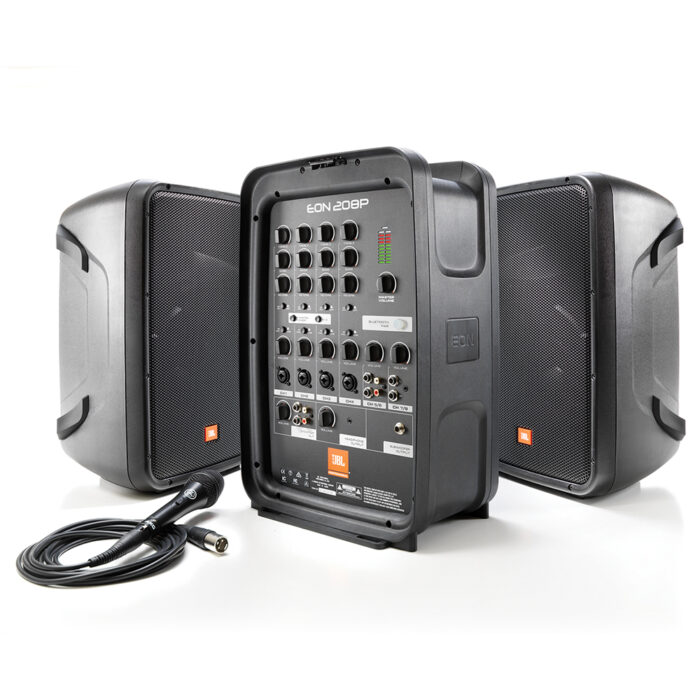 EON208P Packaged 8" 2-Way PA with Powered 8-Channel Mixer and Bluetooth®