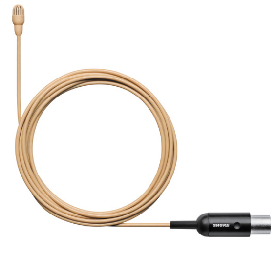 Shure TwinPlex TL47 Omnidirectional Lavalier Microphone (TA4F, Tan)