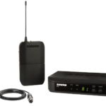 Shure BLX14E / W85M-K14 System including 1 BLX4 receiver and 1 BLX1 bodypack transmitter with WL185 lavalier microphone (614-638 MHz)