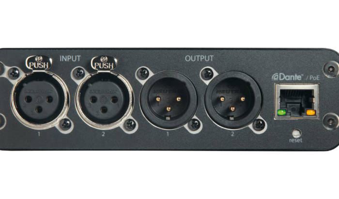 2 CH IN/2 CH OUT - DANTE, 1/3 RU, XLR ANI22-XLR