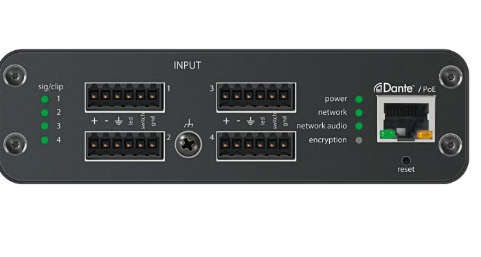 4CH MIC/LINE IN-DNTE+LGC,1/3RU,BLOCK ANI4IN-BLOCK